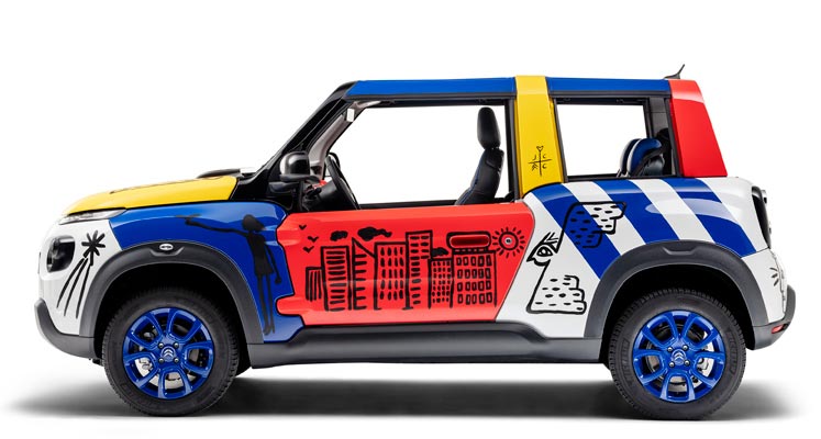 Art Car E-MEHARI by Jean-Charles de Castelbajac